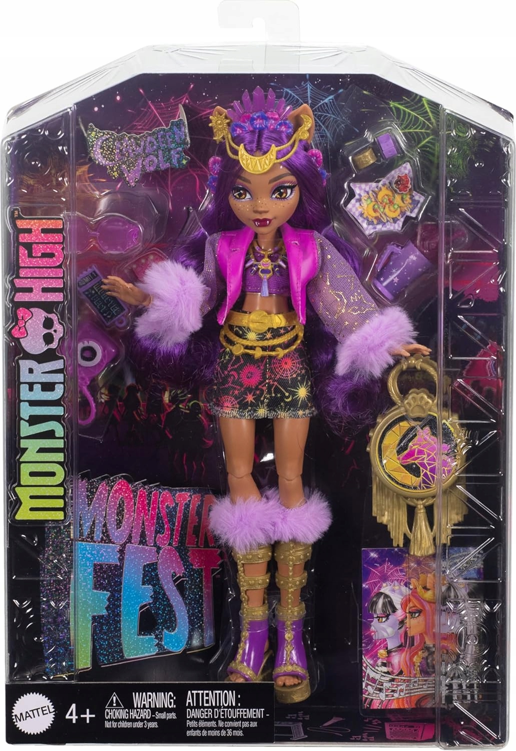Mattel Monster High Monster Fest Clawdeen Wolf bábika 29 cm